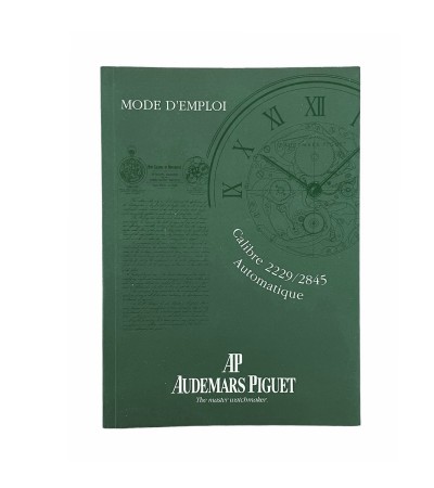 Audemars Piguet automatic 2229, 2845 instructions for use booklet