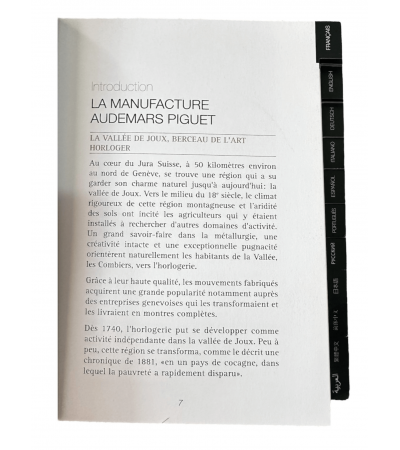 Audemars Piguet automatic 3120 and 3129 instructions for use booklet