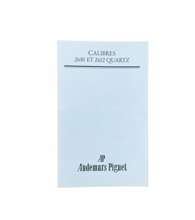 Audemars Piguet Quartz 2610 ET 2612 instructions for use booklet