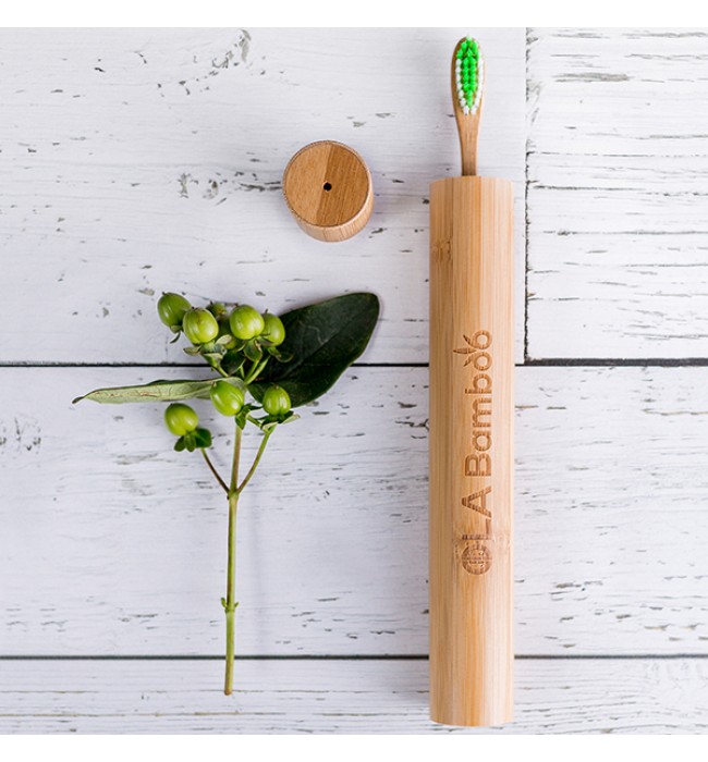 Ola Bamboo Travel Case for Toothbrush