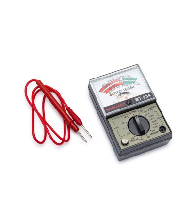 Battery Tester BT-934 for all common round and button cells