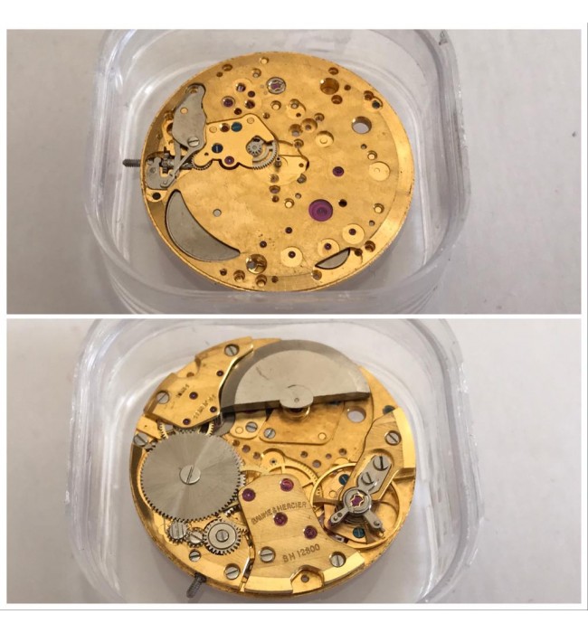 Baume Mercier micro rotor movement complete BM12800