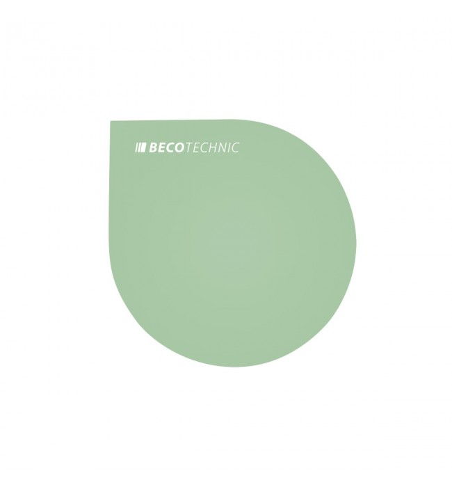 Beco antistatic workbench mat, soft, drop-shaped, 165 x 165 mm, green