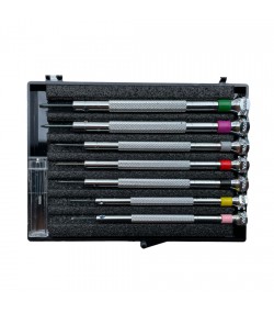 Beco Technic set of 7 screwdrivers 0.60 to 2.00 mm in plastic box with spare blades