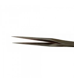 Bergeon 1055-BB nickelled steel grooved points tweezers 120mm
