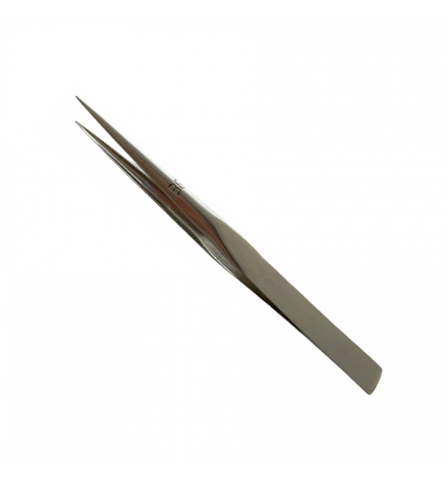 Bergeon 1055-BB nickelled steel grooved points tweezers 120mm