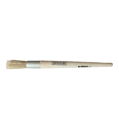 Bergeon 1307-02 watchmaker white silk cleaning brush Ø 9 mm