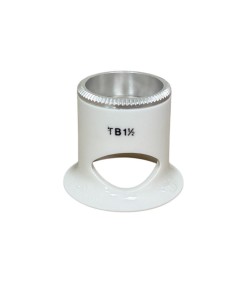 Лупа Bergeon 2611-TB-1.5 с биконвексен обектив, бяла, увеличение 6.7x