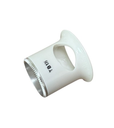 Bergeon 2611-TB-1.5 loupe, white, biconvex, ventilation port, magnification x6.7