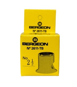 Bergeon 2611-TB-2.5 loupe, white, biconvex, ventilation port, magnification x4
