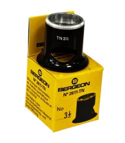 Bergeon 2611-TN 2.8x watchmaker eyeglasses loupe biconvex air 3.5