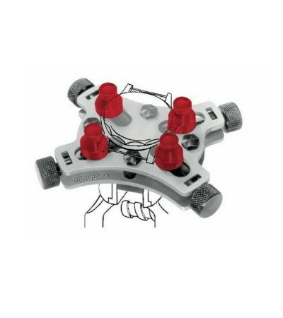 Bergeon 2820 universal vice for waterproof watches capacity Ø44 mm