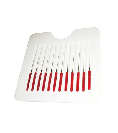 Bergeon 3008 Set of 12 Pivot Cutting Broaches with PVC Handle