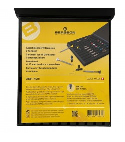 Комплект от 10 часовникарски отвертки INOX Bergeon 30081-AC10