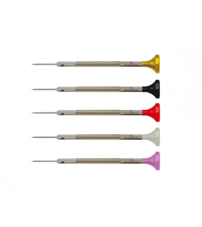 Bergeon 30081-P05 set of 5 stainless steel screwdrivers