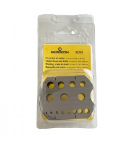 Bergeon 30205 riveting stake in steel tool with 15 holes 2.00 - 8.60 mm
