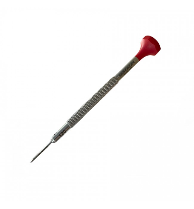 Bergeon 31081-120 non-magnetic screwdriver with anodised aluminium body 1.20mm