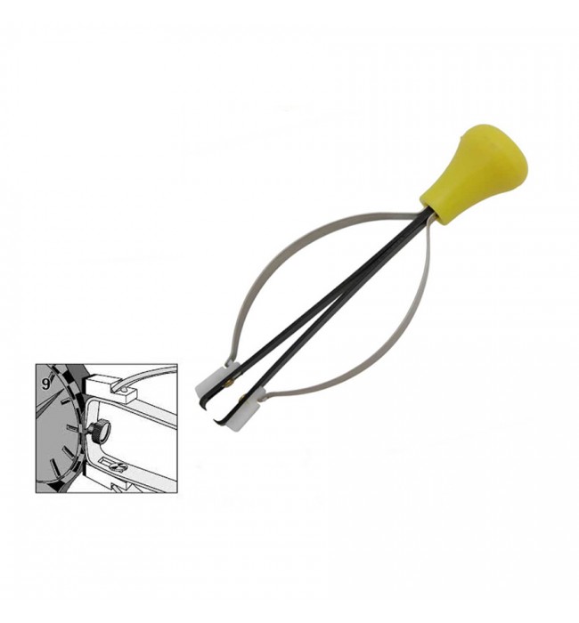 Bergeon 4344-9 hand remover presto tool, removing crowns with split stems