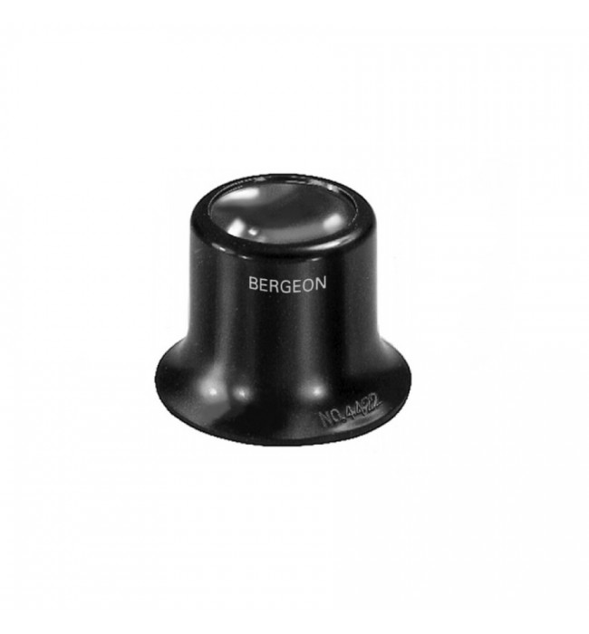 Bergeon 4422-3 watchmaker's loupe, plastic housing, inner screw ring, 3.3x magnification