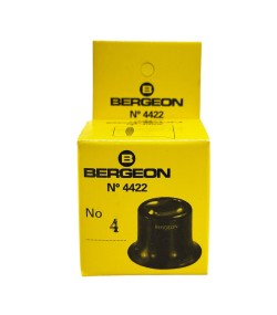 Bergeon 4422-4 watchmaker's loupe, plastic housing, inner screw ring, 2.5 magnification