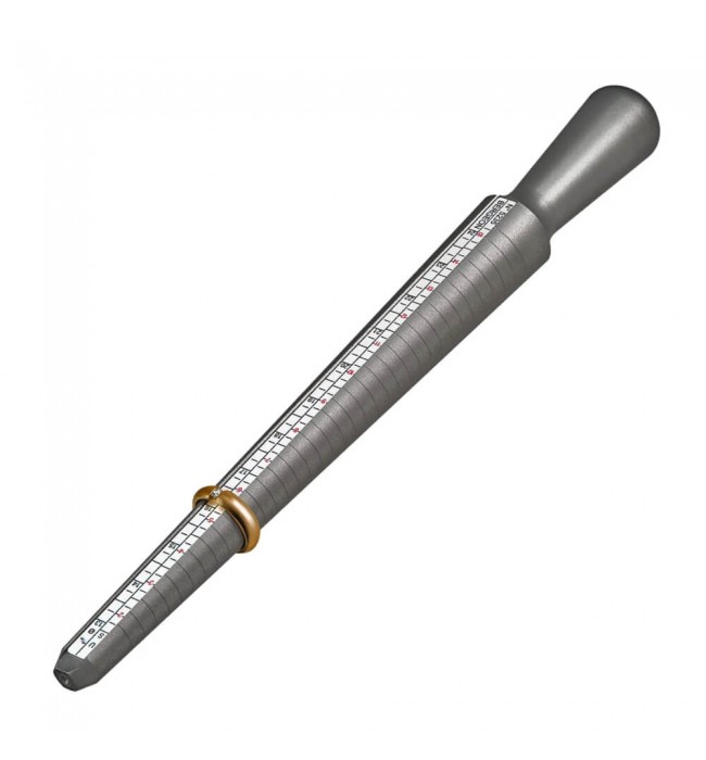 Bergeon 5235 Aluminium International Ring Sizing Stick Tool, US, FR