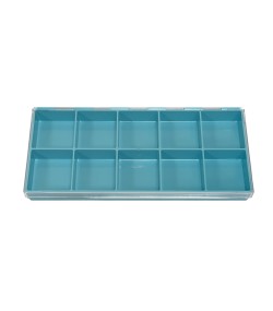 Bergeon 5237-1345 Transparent Plastic Box for Watch Parts – 10 Divisions