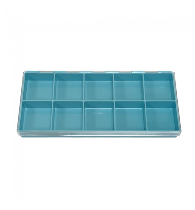 Bergeon 5237-1345 Transparent Plastic Box for Watch Parts – 10 Divisions