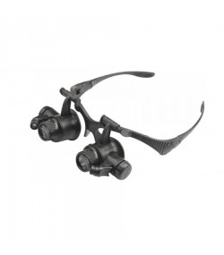 Bergeon 5382 watch repair eyeglass magnifier x10, x15, x20, x25 with LED