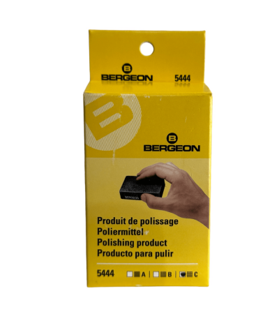 Bergeon 5444-C polishing block, synthetic rubber with abrasive grain, coarse