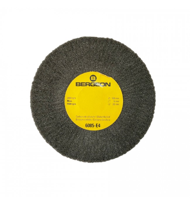 Bergeon 6085-E4 ultra fine satin metal finish abrasive wheel