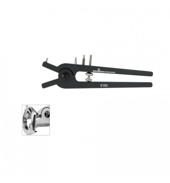 Bergeon 6160 pliers for removing pushers and correctors on chronograph watches