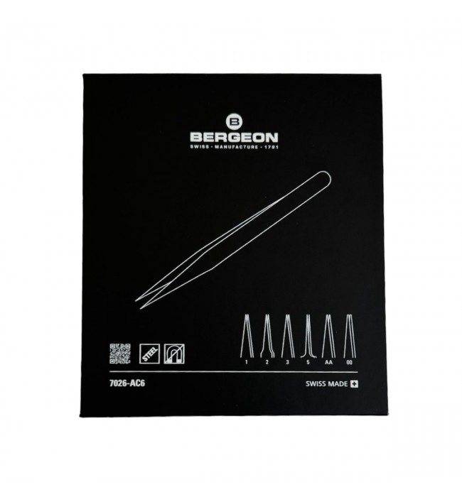 Комплект прецизни антимагнитни пинсети Bergeon 7026-AC6 (6 броя)