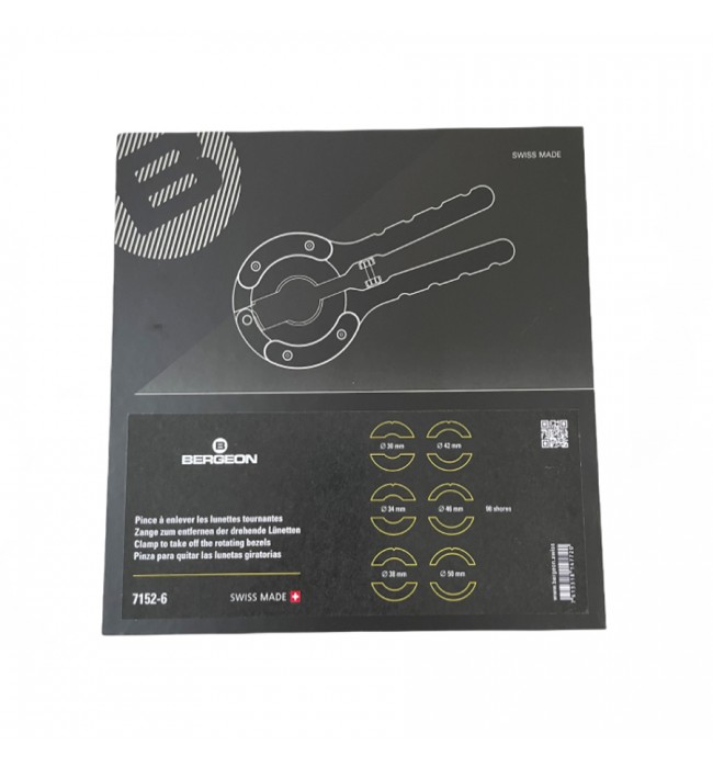 Bergeon 7152-6 watch bezel removing plier for rotating bezels