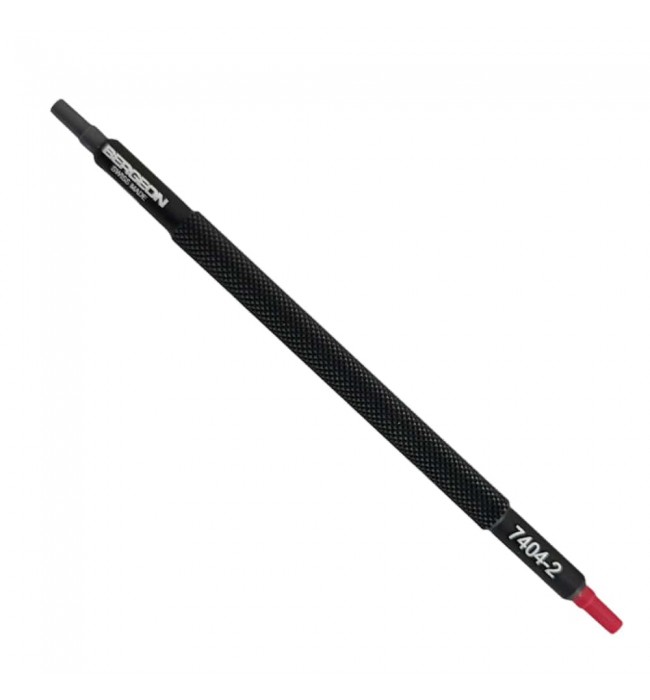 Bergeon 7404-2 hand setting tool with 2 tips Ø 0.80-1.50 mm