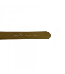 Bergeon 7422-PM-S5 tweezers type S5, thin, brass, 100 % nonmagnetic
