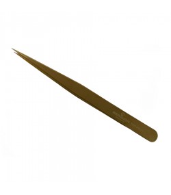 Bergeon 7422-PM-S5 tweezers type S5, thin, brass, 100 % nonmagnetic