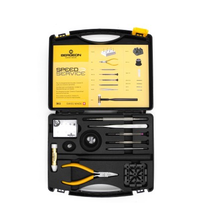 Bergeon 7813 speed service watchmaker kit for changing bracelets 15 tools