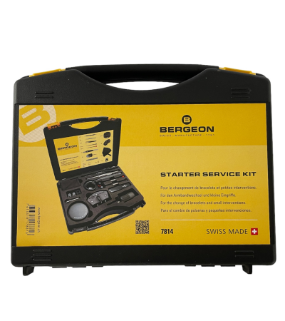 Bergeon 7814 starter service kit with 18 tools for watchmakers