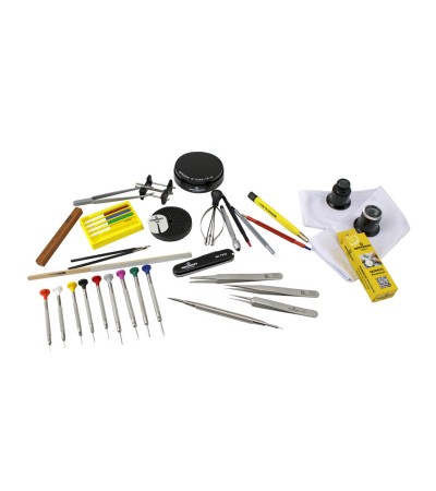 Bergeon 7817 after sales service tool kit box, 43 pieces