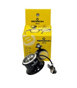 Bergeon 7913-1.5 eyeglass watchmaker loupe with clip 6.7x