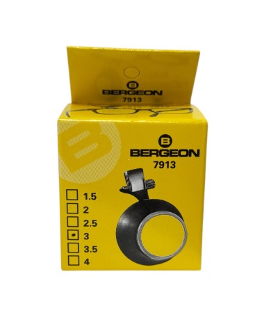 Bergeon 7913-3 eyeglass watchmaker loupe with clip 3.3x