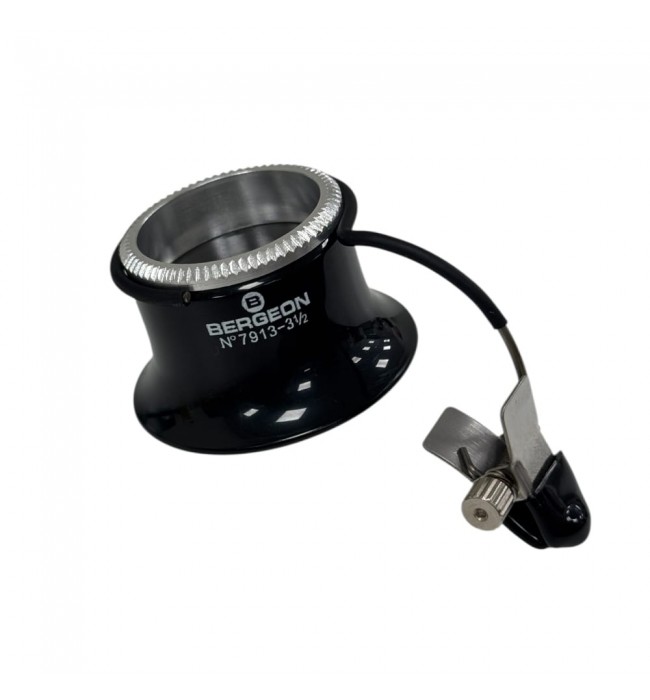 Bergeon 7913-3.5 eyeglass watchmaker loupe with clip 2.8x