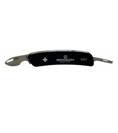 Bergeon 8403 watchmaker knife with spring bar tool for straps