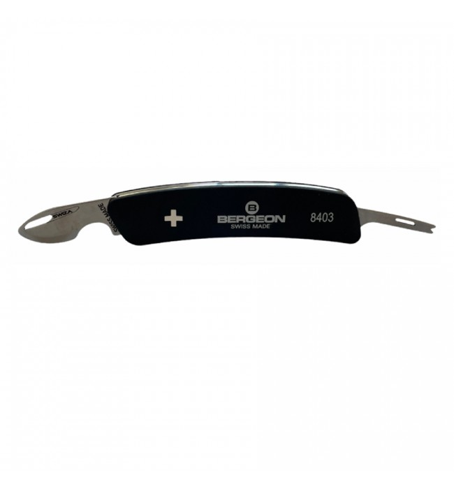 Bergeon 8403 watchmaker knife with spring bar tool for straps