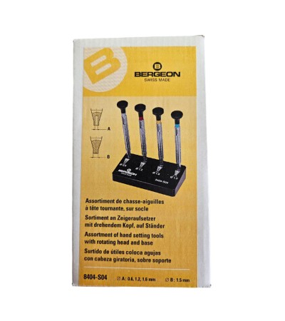 Комплект инструменти за поставяне на часовникови стрелки Bergeon 8404-S04