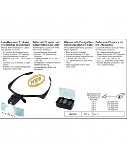 Бинокулярни лупи Bergeon 8909 с LED ...