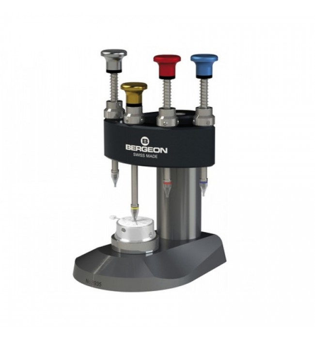 Bergeon 8935 watch hand fitting tool with 4 runners