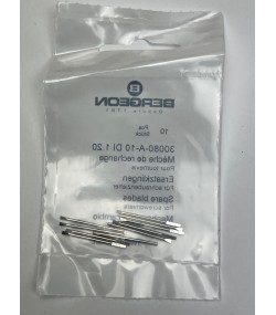 Bergeon 30080-A-10 DI 1.20 Steel Screwdriver Blades - Pack of 10