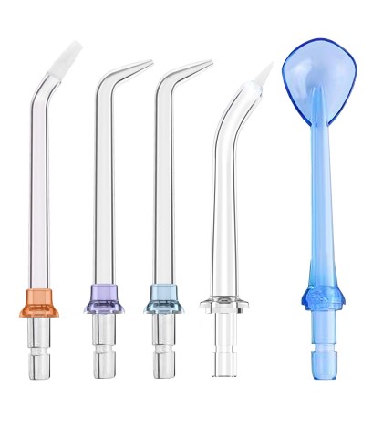 Water Flosser Piks Set Replacement Tips for BESTOPE 300ML Water Flosser (5 pcs)