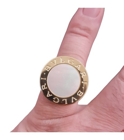 Big Blvgari 18k gold ring